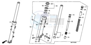 XL1000V9 Europe Direct - (ED) drawing FRONT FORK (XL1000V)