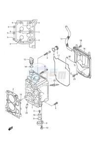 DF 9.9A drawing Cylinder Head