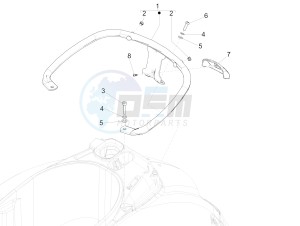 GTS 300 ie Super ABS (USA) (AU, HK) drawing Rear luggage rack