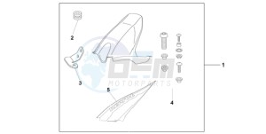 CBR1000RR9 France - (F / MME) drawing HUGGER REPSOL REPLICA