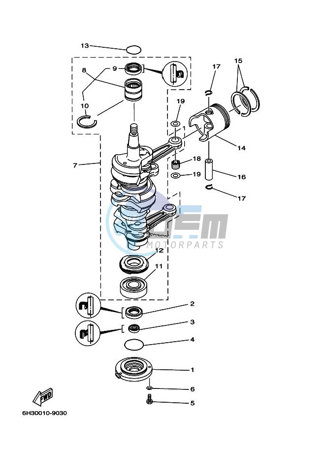 CRANKSHAFT--PISTON