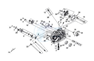 QUAD RAIDER 600 LE CHASSIS LONG drawing CRANKCASEHELFT RIGHT / STARTER