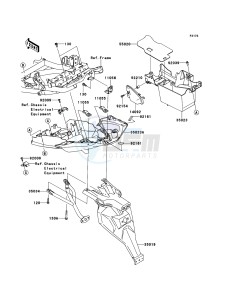 VERSYS_ABS KLE650DCF XX (EU ME A(FRICA) drawing Rear Fender(s)