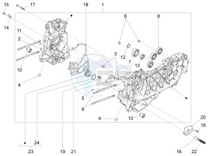 LX 125 4T 3V ie Taiwan drawing Crankcase