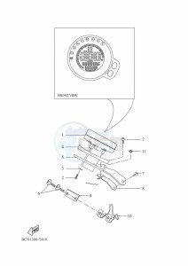 XSR700 MTM690D-U (BJY1) drawing METER