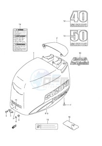 DF 50 drawing Engine Cover