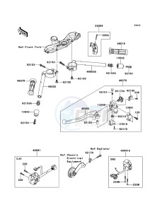 NINJA ZX-6R ZX600RBF FR GB XX (EU ME A(FRICA) drawing Handlebar