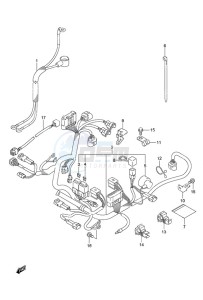 DF 9.9B drawing Harness Remote Control