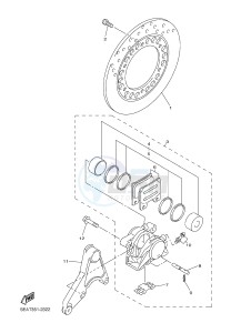 XJR1300C XJR 1300 (2PN1) drawing REAR BRAKE CALIPER