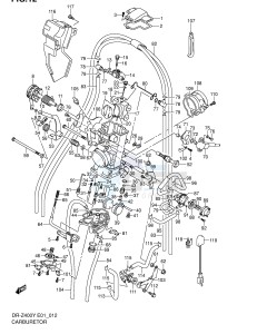 DR-Z400 (E1) drawing CARBURETOR (DR-Z400Y EY K1 EK1 K2 EK2)