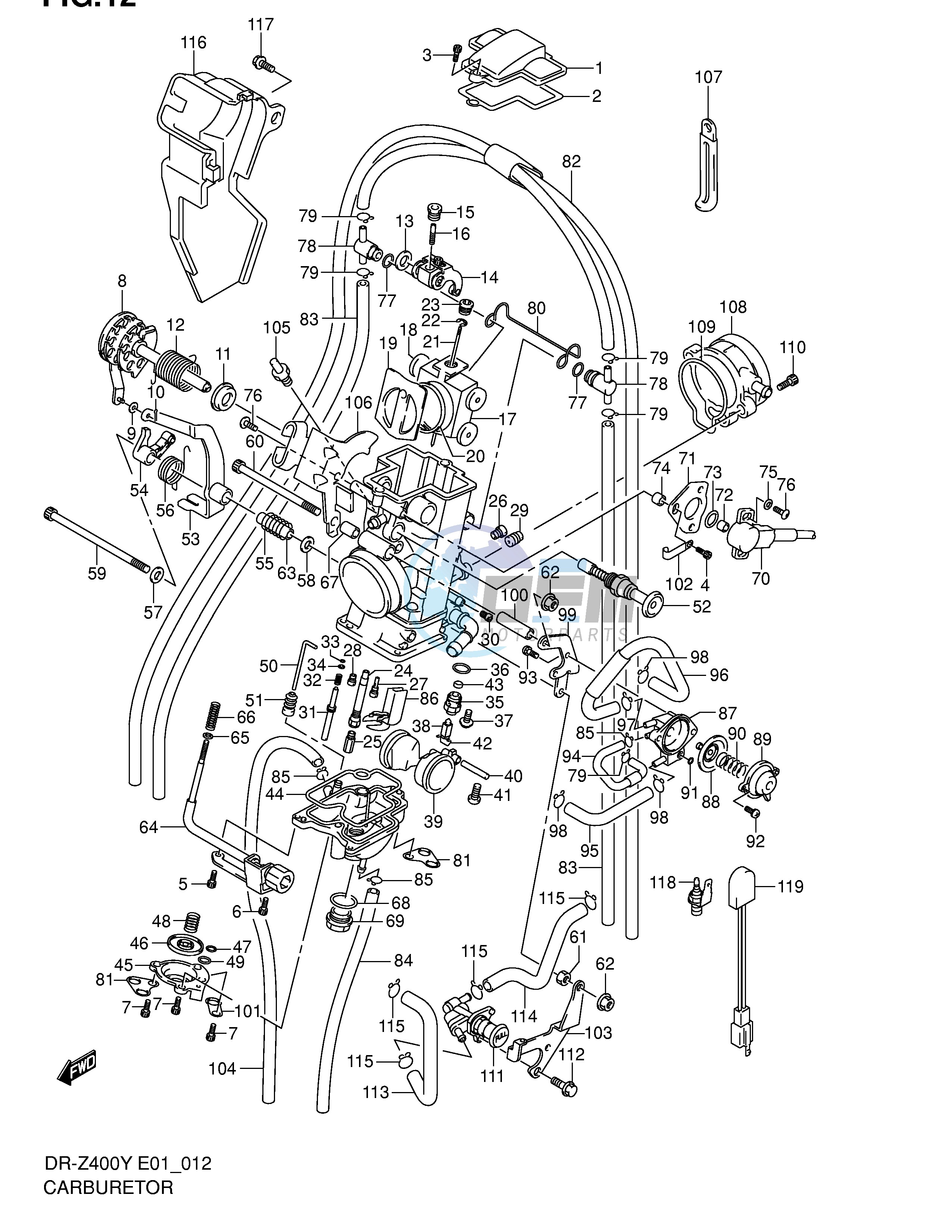 CARBURETOR (DR-Z400Y EY K1 EK1 K2 EK2)