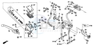 NT700V drawing FR. BRAKE MASTER CYLINDER