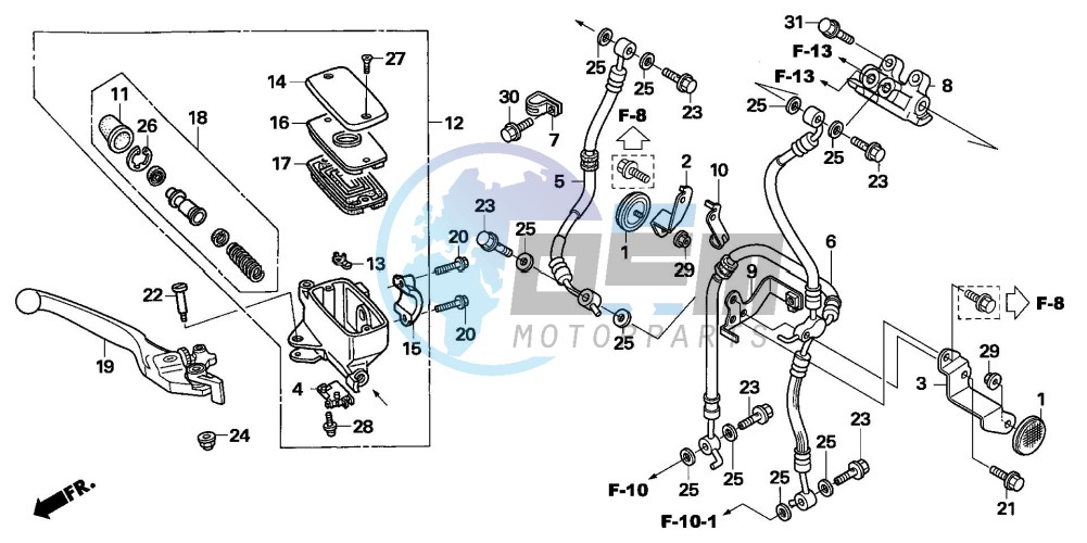 FR. BRAKE MASTER CYLINDER