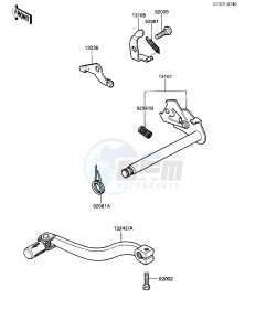 KDX 80 C [KDX80] (C1-C5) [KDX80] drawing GEAR CHANGE MECHANISM