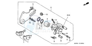 CBR125RW9 Germany - (G) drawing REAR BRAKE CALIPER