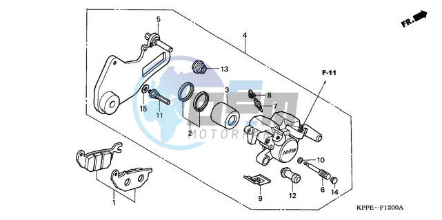 REAR BRAKE CALIPER