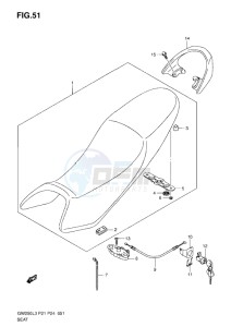 Inazuma GW250 drawing SEAT