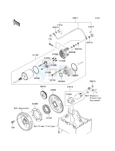 KRF 750 B [TERYX 750 4X4] (B8F) B8F drawing STARTER MOTOR