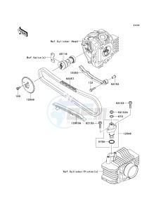 KLX 110 A (KLX110 MONSTER ENERGY) (A6F-A9FA) A9FA drawing CAMSHAFT-- S- -_TENSIONER