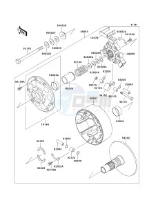 KAF 950 A [MULE 2510 DIESEL] (A1-A3) [MULE 2510 DIESEL] drawing DRIVE CONVERTER