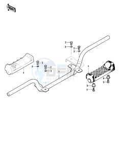 KLT 250 A [KLT250] (A1) [KLT250] drawing FOOTRESTS -- 82 A1- -