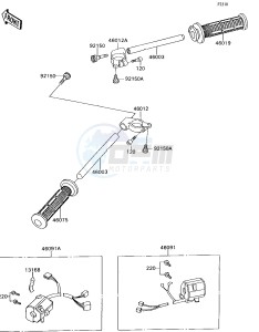 ZX 750 H [NINJA ZX-7] (H1) [NINJA ZX-7] drawing HANDLEBAR