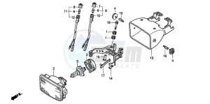 TRX300EX SPORTRAX drawing HEADLIGHT