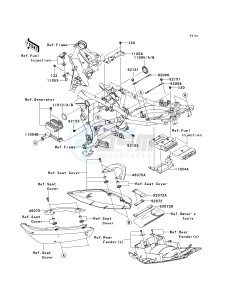 ER 650 A [ER-6N (EUROPEAN] (A6S-A8F) A6S drawing FRAME FITTINGS--  - JKAER650AAA035082- -