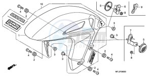 CBR1000RR9 Korea - (KO / SPC) drawing FRONT FENDER