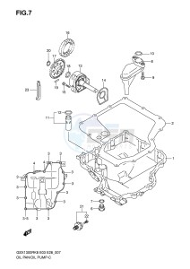 GSX1300R (E3-E28) Hayabusa drawing OIL PAN OIL PUMP