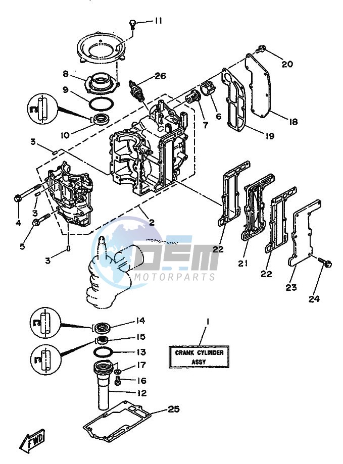 CYLINDER--CRANKCASE