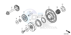 CBR600RAD CBR600RR ABS UK - (E) drawing STARTING CLUTCH