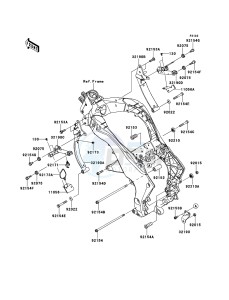 Z1000SX ABS ZX1000HDF FR GB XX (EU ME A(FRICA) drawing Engine Mount