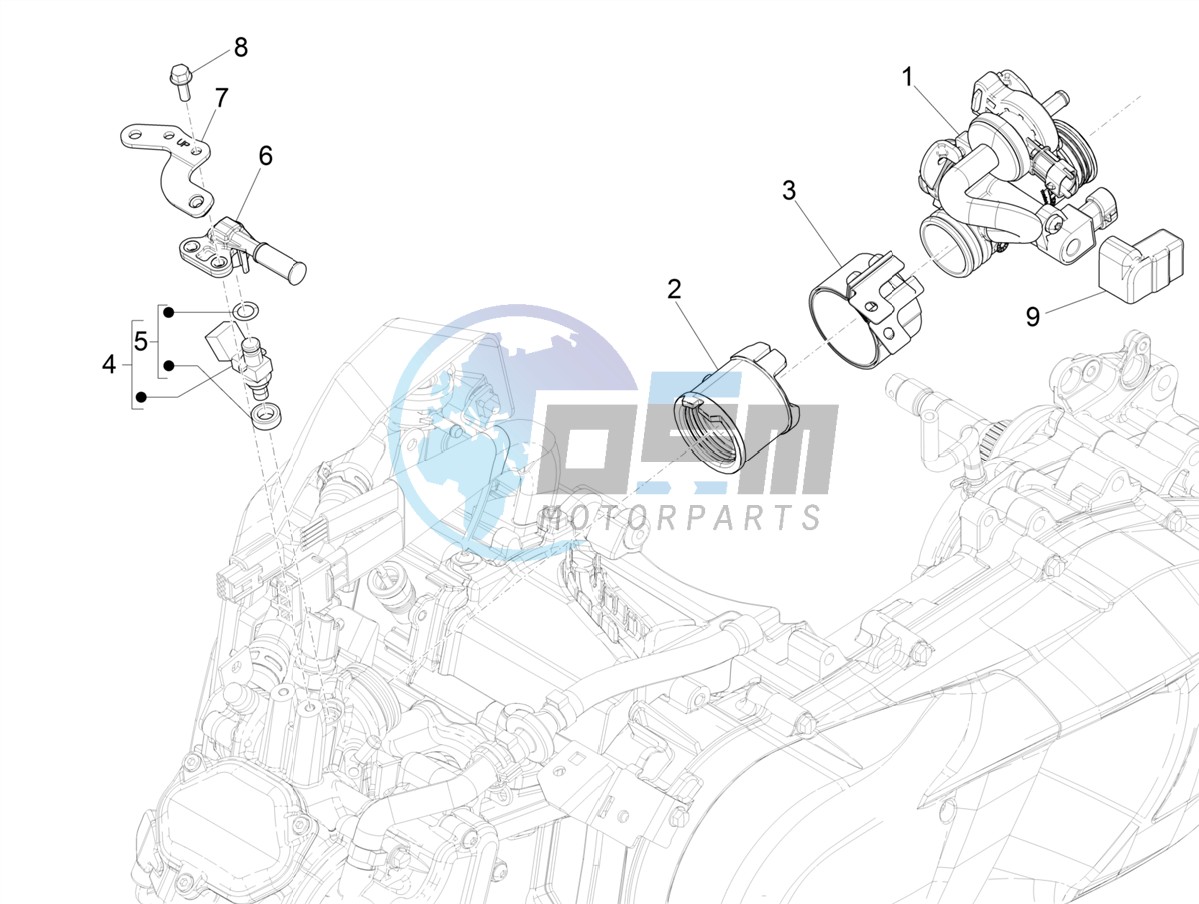 Throttle body - Injector - Induction joint