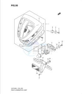 VLR1800 drawing REAR COMBINATION LAMP (VLR1800TL1 E19)