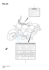 VL800 (E2) VOLUSIA drawing LABEL (VL800CL1 E24)