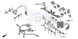 CBR600RA9 UK - (E / ABS) drawing SUB HARNESS