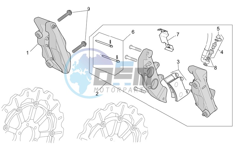 Front brake caliper