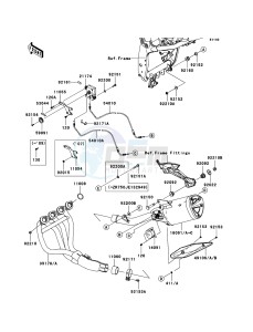 Z750 ZR750LAS XX (EU ME A(FRICA) drawing Muffler(s)