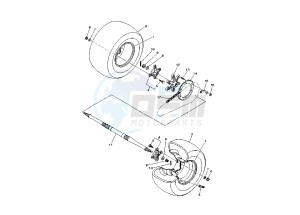 YFM RR RAPTOR 660 drawing REAR WHEEL