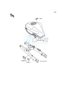 NINJA 250SL ABS BX250BGFA XX (EU ME A(FRICA) drawing Labels