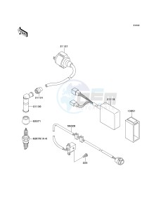 KSF 250 A [MOJAVE 250] (A10-A14) [MOJAVE 250] drawing IGNITION SYSTEM