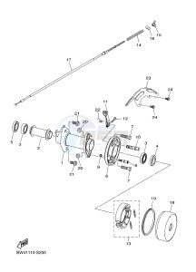 YFZ50 (BW43) drawing REAR BRAKE