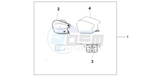 CBR1100XX SUPER BLACKBIRD drawing PILLION BAG