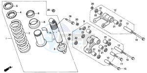 NX500 DOMINATOR drawing REAR CUSHION