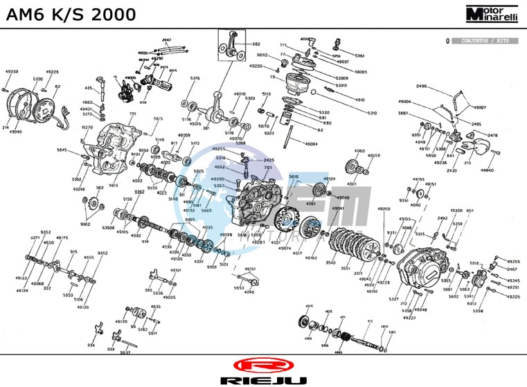 ENGINE  AM6 K/S 2000