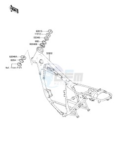 KZ 250 D [CSR] (D2) [CSR] drawing FRAME -- 81 D2- -