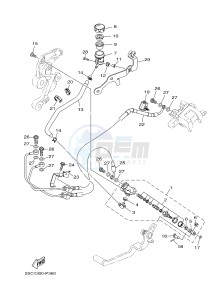 MT09TRA MT-09TRA TRACER 900 (2SC1 2SC2) drawing REAR MASTER CYLINDER