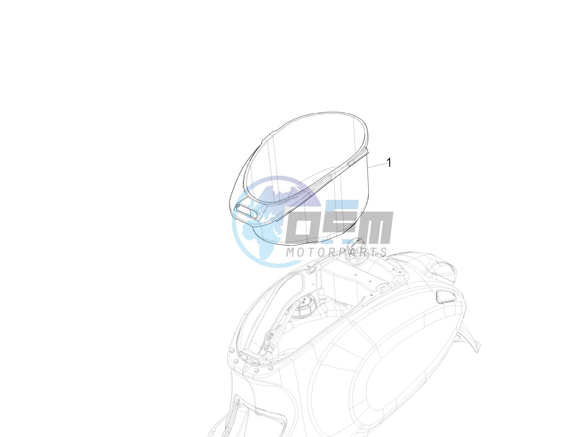 Helmet housing - Undersaddle