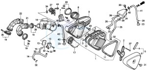 VT600C 400 drawing AIR CLEANER